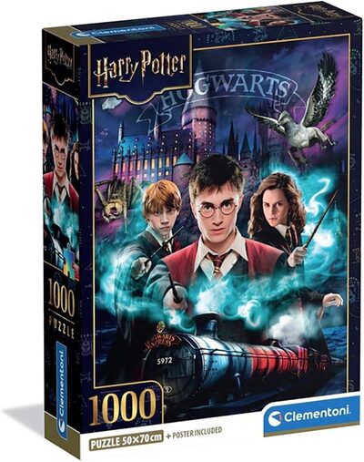 CLEMENTONI 37047 Puzzle 1000 Teile Harry Potter Collection Compact Harry Potter