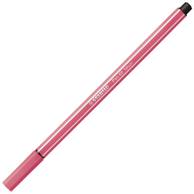 STABILO 68/040 Premium-Filzstift - STABILO Pen 68 - Einzelstift - neonrot