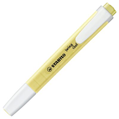 STABILO 275/144-8 Textmarker - STABILO swing cool Pastel Edition - Einzelstift - pudriges Gelb