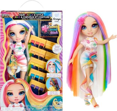 MGA 526780-EUC Rainbow High Hair Chalk & Style Doll - Amaya - 28 cm