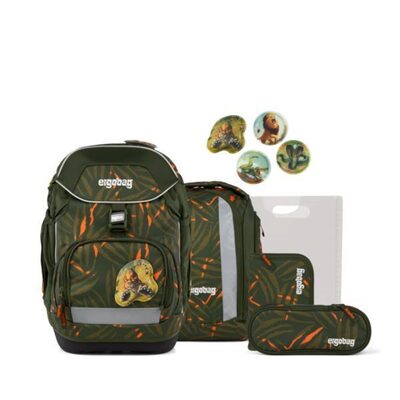 ERGOBAG 01298-90392-10 Schulranzen-Set ExBärdition pack, Grün, Orange