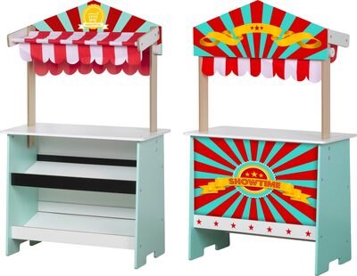 BELUGA 40823 Holz-Kaufladen und Kasperltheater 2 in 1