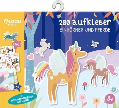 AUZOU 405033 200 Aufkleber - Einhörner und Pferde