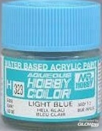 MR HOBBY - GUNZE H-323 Mr Hobby -Gunze Aqueous Hobby Colors (10 ml) Light Blue [30