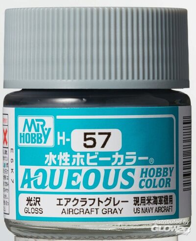 MR HOBBY - GUNZE H-057 Mr Hobby -Gunze Aqueous Hobby Colors (10 ml) Aircraft Gray [30
