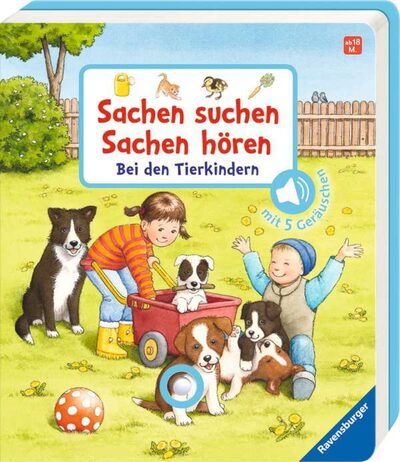 RAVENSBURGER 43844 Sachen suchen, Sachen hören: Bei den Tierkindern