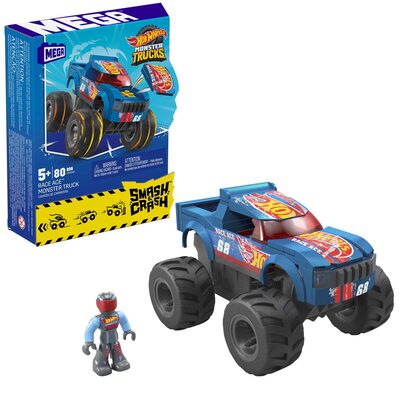 MATTEL HMM49 MEGA Hot Wheels Smash-und-Crash Race Ace Monster Truck