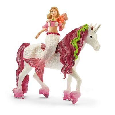 SCHLEICH 70593 Meerjungfrau-Feya auf Unterwassereinhorn
