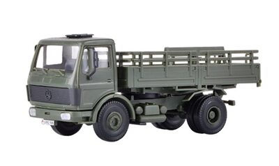 KIBRI 18051 H0 Bundeswehr LKW MB 1017/1017A Pritschenwagen, 2 Stück