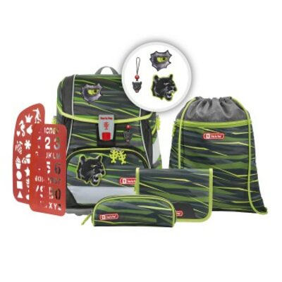Step by Step 183748 2IN1 PLUS Schulranzen-Set 'Wild Cat', 6-teilig