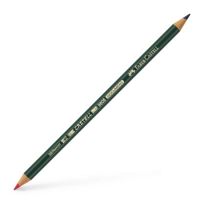 FABER-CASTELL 119188 Castell Document 9608 Kopierstift, rot/blau