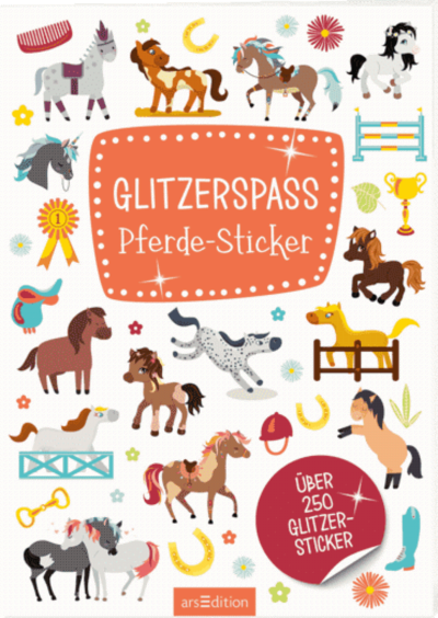 ARSEDITION 12238 Glitzerspaß Pferde-Sticker