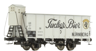 BRAWA 49038 H0 Gedeckter Güterwagen G10 'Tucher Bier“, DB, Ep. III