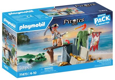 PLAYMOBIL 71473 Pirat mit Alligator