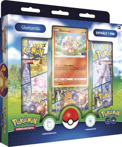 POKEMON 45407 PKM Pokémon GO Pin Box Bisasam oder Glumanda oder Schiggy, sortiert