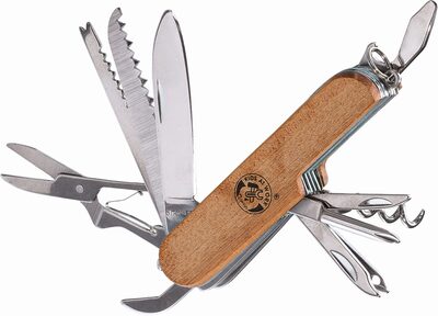 CORVUS A750226 KIDS AT WORK Taschenmesser mit Holzgriff, natur