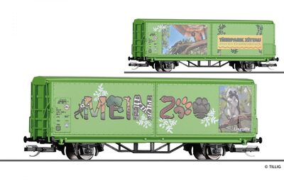 TILLIG 14853 TT START-Schiebewandwagen Hbis-tt „Mein Zoo“, MZ, Ep. VI