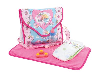 HELESS 978 Puppen-Wickeltasche 'Einhorn Emil & Fee Emma' und Wickelzubehör