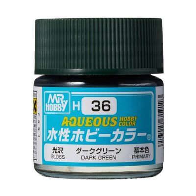 MR. HOBBY H-036 Aqueous Hobby Colors (10 ml) Dark Green