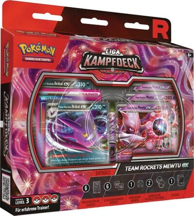 POKEMON 11891 PKM Pokémon Liga-Kampfdeck Team Rockets Mewtu-ex