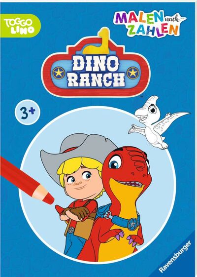 RAVENSBURGER 49688 Malen nach Zahlen - Dino Ranch: Malen nach Zahlen ab 3