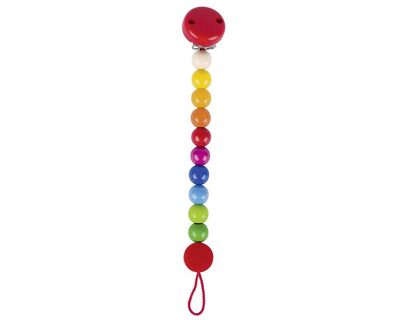 HEIMESS 734080 Schnullerkette Regenbogen