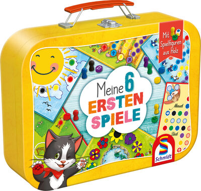 SCHMIDT SPIELE 40591 Meine 6 ersten Spiele im Metallkoffer