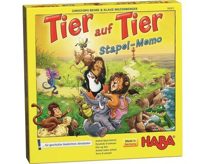 HABA 302812 Tier auf Tier – Stapel-Memo