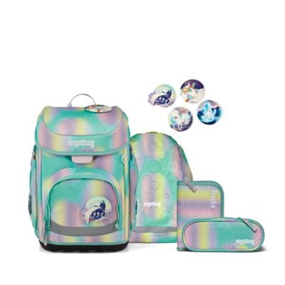 ERGOBAG 01510-90280-10 Schulranzen-Set ZauBärwelt cubo, Türkis, Pink