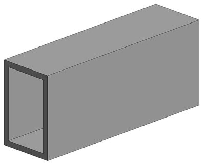 EVERGREEN 500259 Rechteckrohr, 350x6,3x9,5 mm,