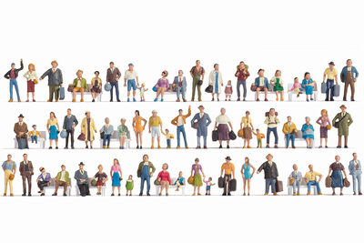 NOCH 16070 H0 Mega-Spar-Set Figuren 60 Figuren, ohne Bänke