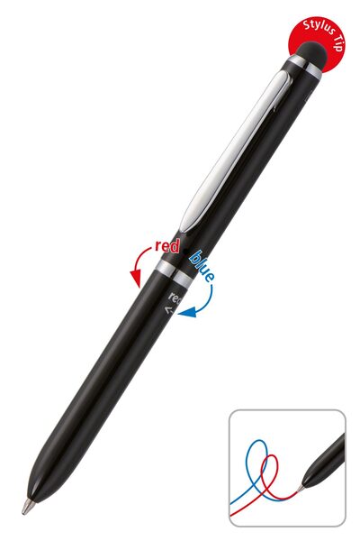 ONLINE 31019/3D Kugelschreiber 3-in-1 Multi Touch Pen Black