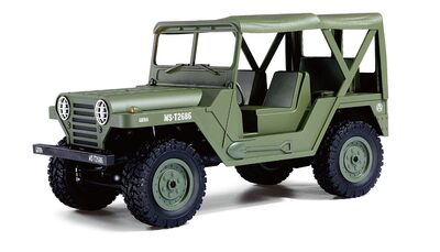 AMEWI 22386 1:14 U.S. Militär Geländewagen 4WD RTR, Military grün