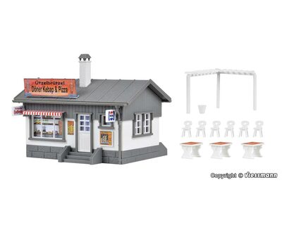 VOLLMER 45151 H0 Imbiss-Stand Döner und Pizza