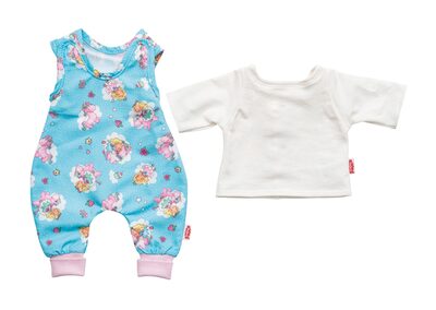 HELESS 1085 Puppen-Strampler 'Einhorn Emil & Fee Emma' mit T-Shirt, Gr. 28-35 cm