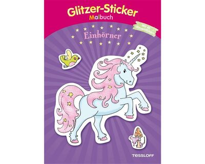 TESSLOFF 378863867 Glitzer-Sticker-Malbuch. Einhšrner.