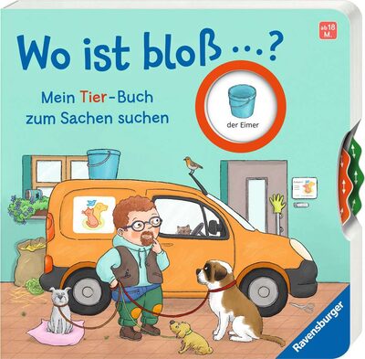 RAVENSBURGER 42050 Wo ist bloß …? Mein Tier-Buch zum Sachen suchen