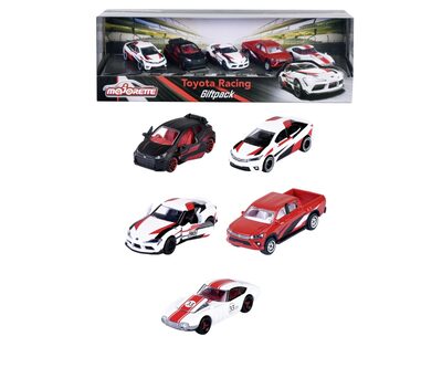 MAJORETTE 212053189 Toyota Racing 5 Pieces Giftpack