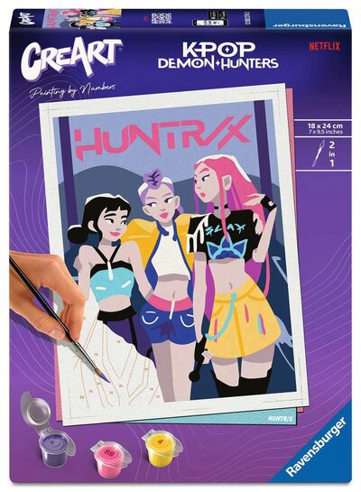 RAVENSBURGER 12002276 CreArt Malen nach Zahlen Erwachsene Trend KPop Demon Hunters - HUNTR/X