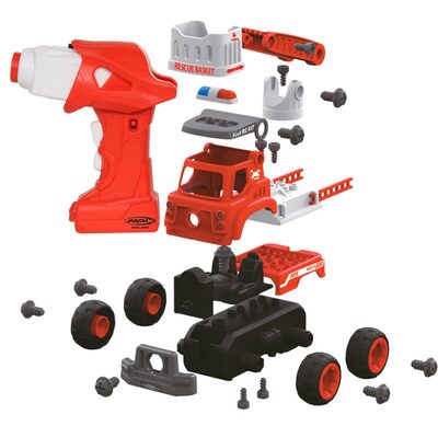 JAMARA 405228 Feuerwehrauto First RC Kit 33teilig mit Akkuschrauber
