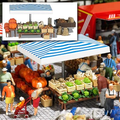 BUSCH 1070 H0 Marktstand »Gemüse«