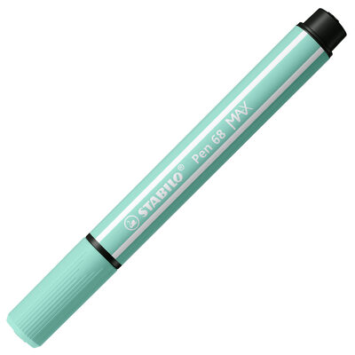 STABILO 768/13 Premium-Filzstift mit dicker Keilspitze - STABILO Pen 68 MAX - Einzelstift - eisgrün