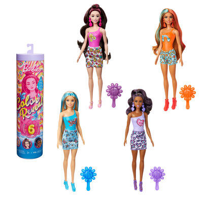 MATTEL HRK06 Barbie Color Reveal Barbie Rainbow Groovy - in Überraschungsbox
