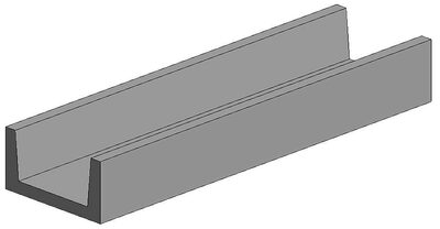 EVERGREEN 500261 U-Profil, 350x1,5x0,94 mm, 4