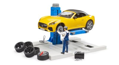 BRUDER 62112 bworld PKW Service Center und BRUDER Roadster