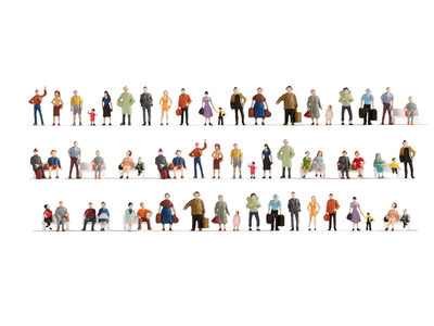 NOCH 47401 TT Mega-Spar-Set Figuren 60 Figuren, ohne Bänke