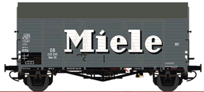 BRAWA 47982 H0 Gedeckter Güterwagen Gms 30 'Miele', DB, Ep. III