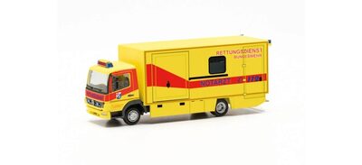 HERPA 747011 1:87 Mercedes-Benz Atego 04 Koffer-LKW 'Rettungsdienst Bundeswehr Notarzt'