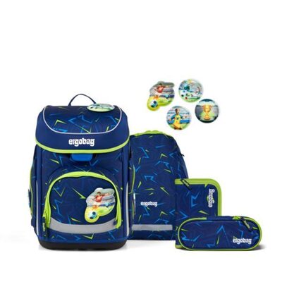 ERGOBAG 01510-90352-10 Schulranzen-Set SpitzenreitBär cubo, Blau