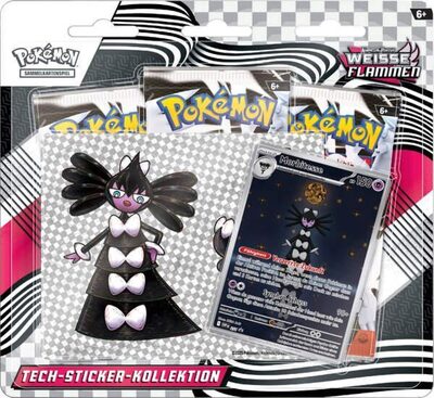POKEMON 11865 PKM Pokémon KP10.5 Tech-Sticker-Kollektion Karmesin & Purpur – Schwarze Blitze & Weiße Flammen